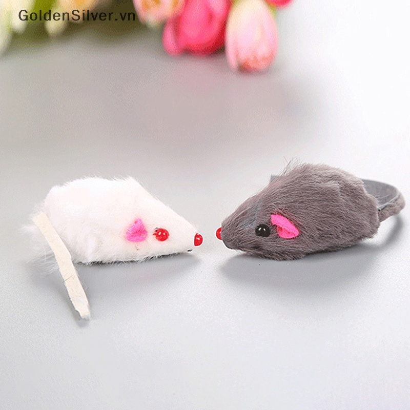 Set 3 Chuột Giả Đồ Chơi Bằng Lông Thỏ Cho Mèo Cưng