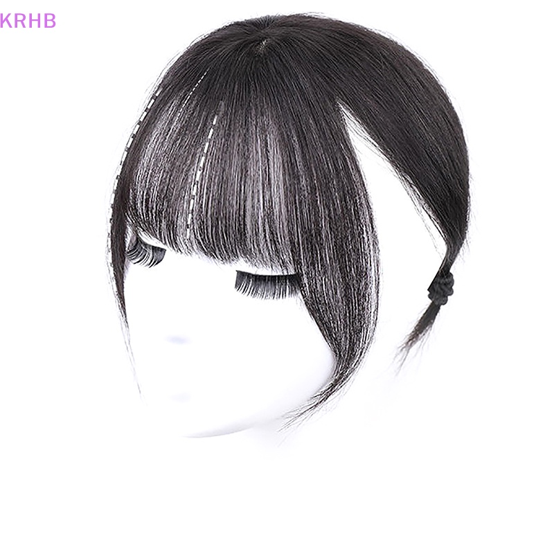 Tóc Mái Giả 3D Bằng Sợi Tổng Hợp Có Kẹp Tiện Dụng Mới