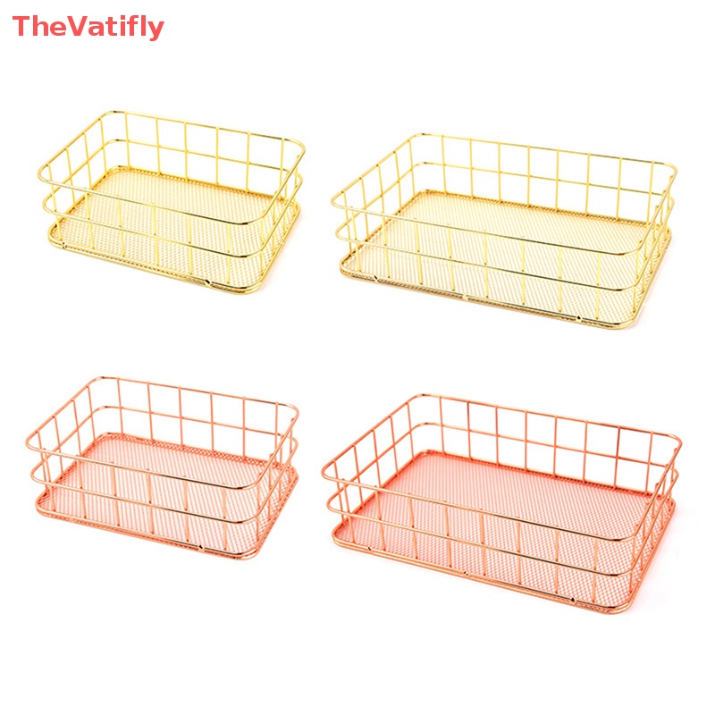 Giá Đỡ Bút / Cọ Trang Điểm Bằng Sắt Màu Vàng Kim Phong Cách Bắc Âu Tiện Dụng Cho Văn Phòng