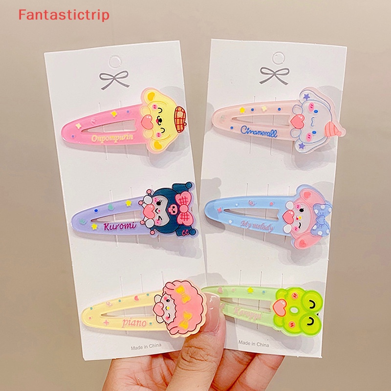 Bộ 1 / 2 / 3 Kẹp Tóc Hình Hoạt Hình Dễ Thương
