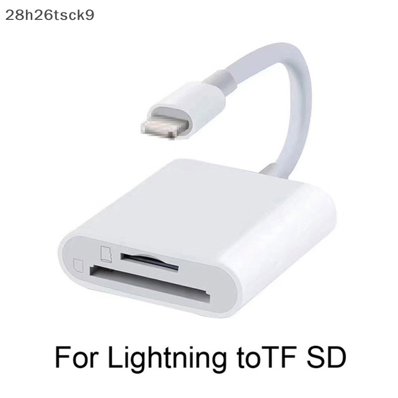 28h26tsck9 OTG đầu đọc thẻ cho sét để SD TF Máy Ảnh Đầu Đọc Thẻ Adapter @ # yhh