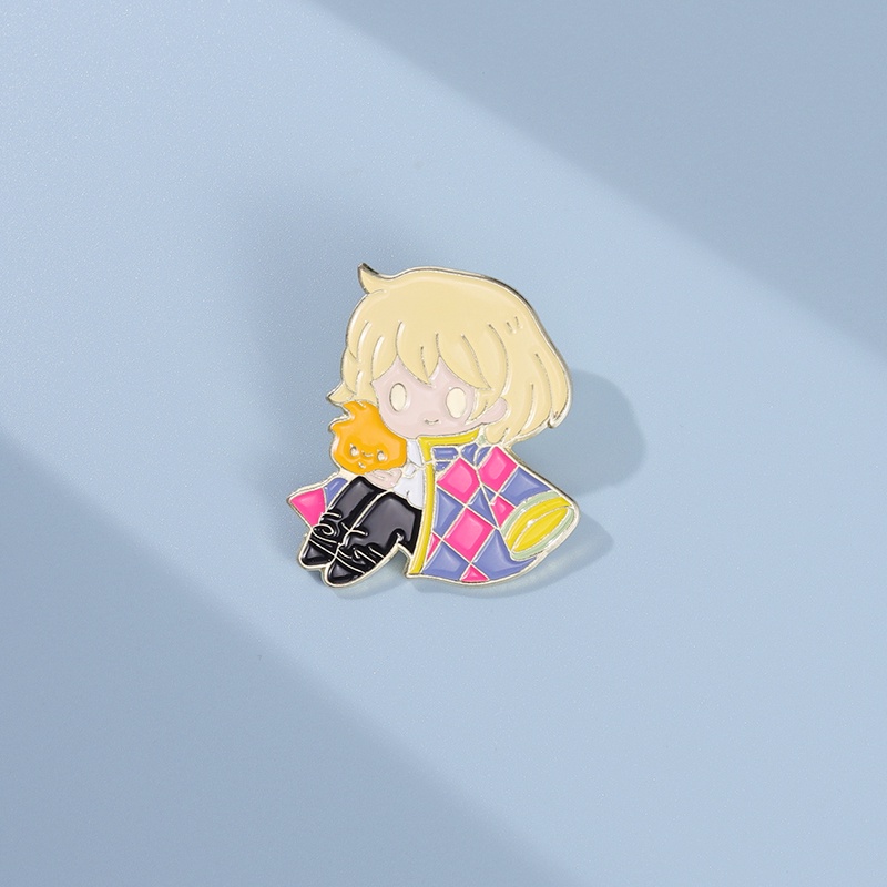 Ghim Cài Áo Hình Nhân Vật Phim Hoạt Hình Howl 'S Moving Castles Xinh Xắn