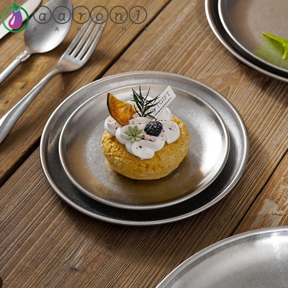 Aaron1 Đĩa Phẳng Đựng Thức Ăn Đa Năng Phong Cách Retro Cho Nhà Hàng