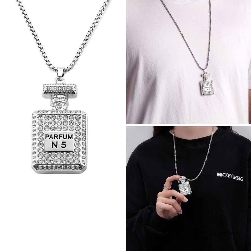 Dây Chuyền Dáng Dài Mặt Hình Chai Nước Phong Cách Hip hop Thời Trang