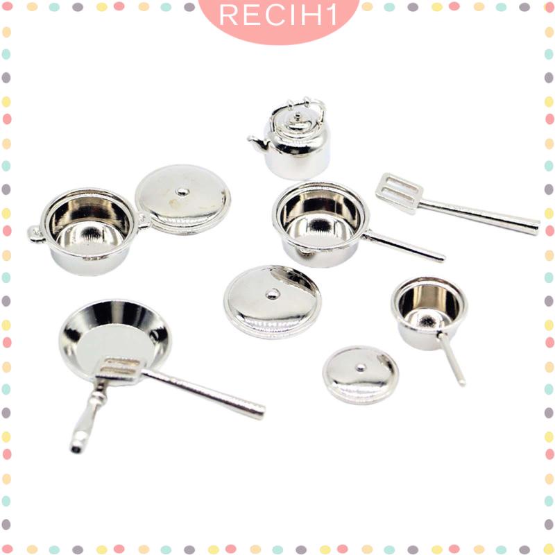 Set 10 Phụ Kiện Nấu Ăn Tỉ Lệ 1 / 12 Trang Trí Nhà Búp Bê