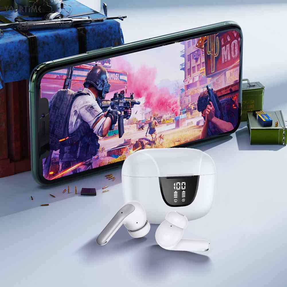 Tai Nghe Nhét Tai Không Dây IPX3 Chống Nước Thiết Kế Nhỏ Gọn Cho Điện Thoại