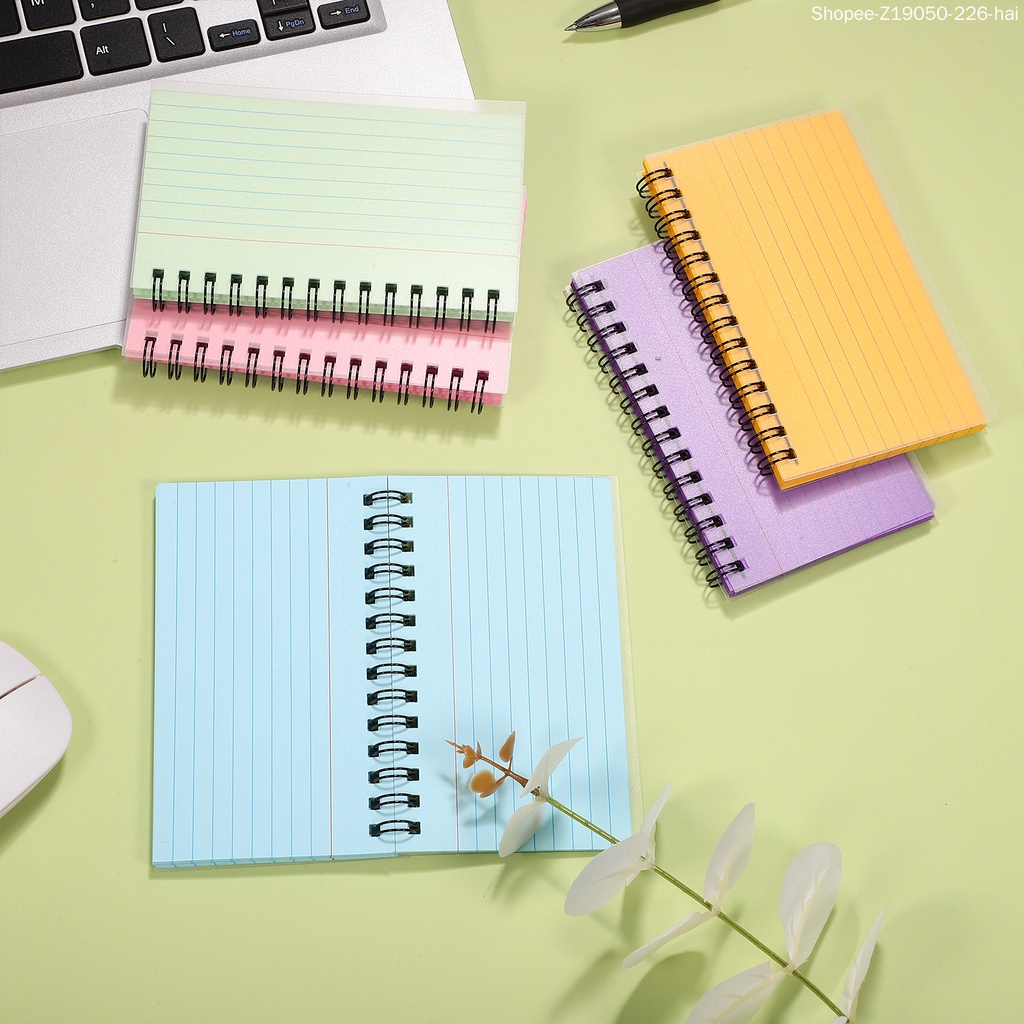 Bộ 5 Thẻ Ghi Chú Hình Xoắn Ốc Nhiều Màu Sắc