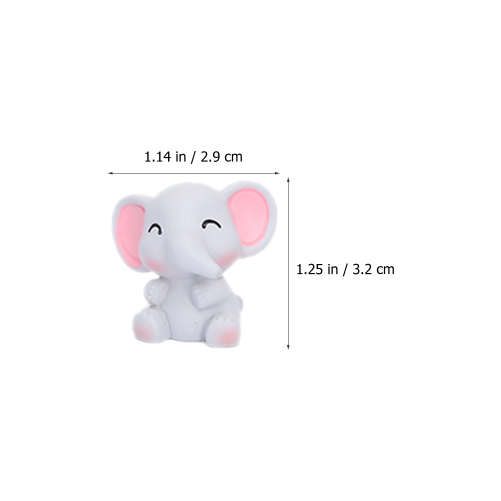 Mô Hình Voi Đồ Chơi Bằng Nhựa Kích Thước 3.2X2.9X1.9CM