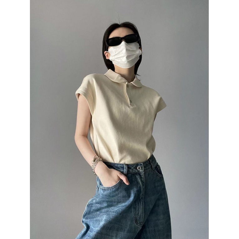 Áo baby tee Thun croptop polo Ngắn Tay Dáng Rộng Thời Trang Mùa Hè Phong Cách Nhật Bản Dành Cho Nữ