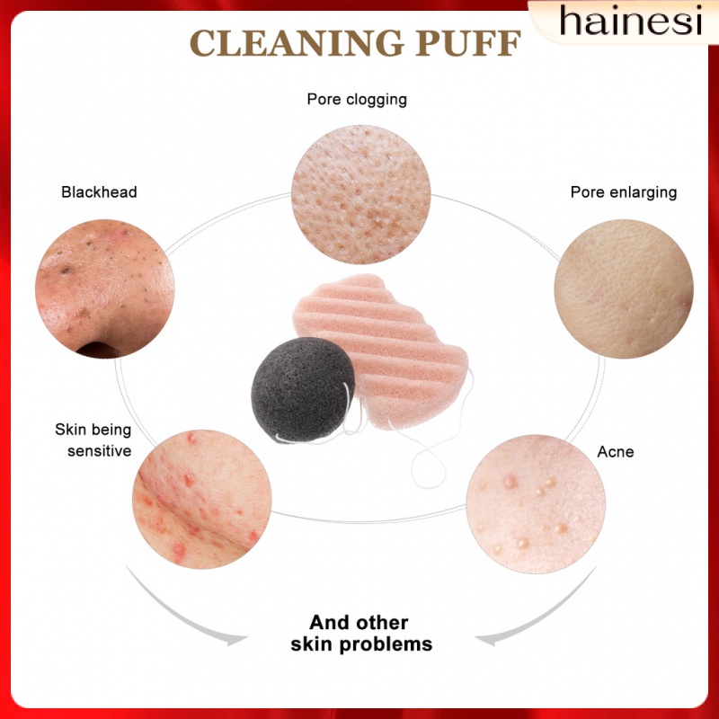 Set 2 Mút Tắm Rửa Mặt Làm Sạch Sâu Tiện Dụng