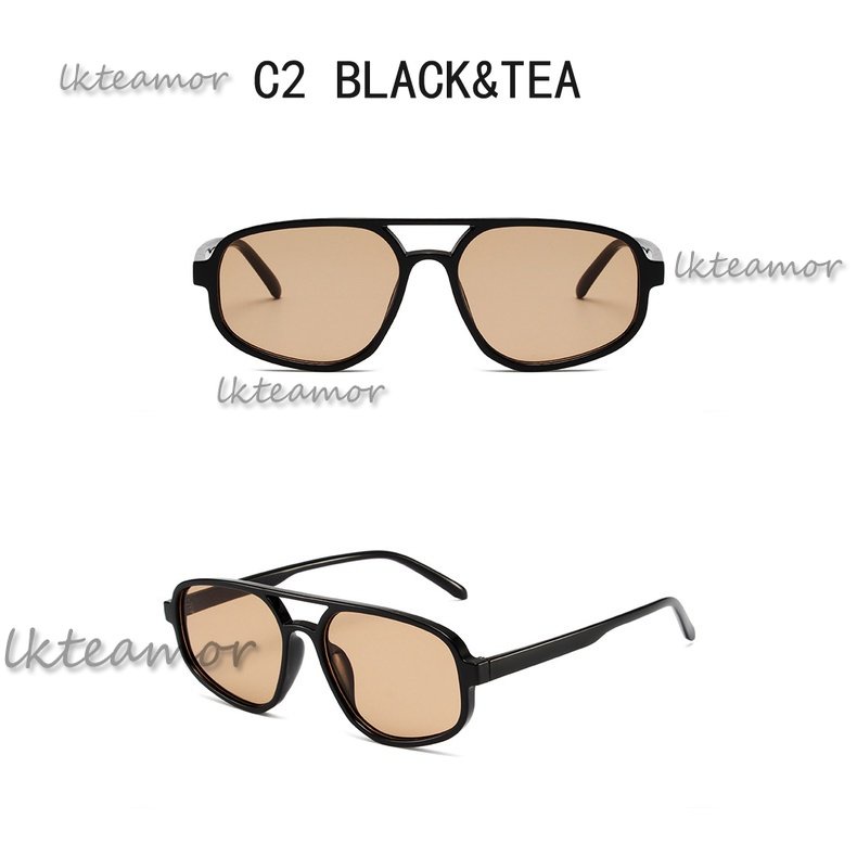 Kính Mát Bản To Tròng Đôi Màu Sắc Ngọt Ngào Thời Trang Cho Nữ