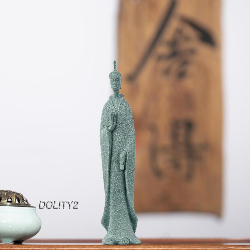 [Dolity2] Tượng Phật Bằng Nhựa Resin Điêu Khắc Trang Trí Bể Cá / Phòng Yoga