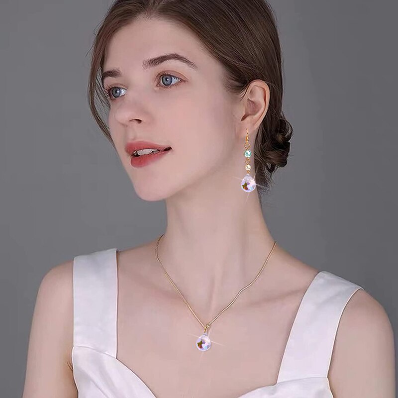 Set 50 Hạt Thủy Tinh AB Kích Thước 10 * 8mm Làm Trang Sức DIY