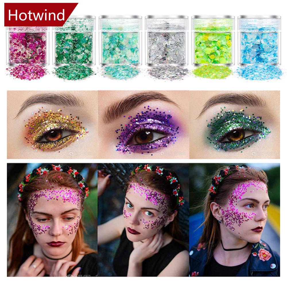 Set 12 Hộp Sequin Lấp Lánh Nhiều Kích Cỡ Trang Trí Móng Tay DIY Q7Y9