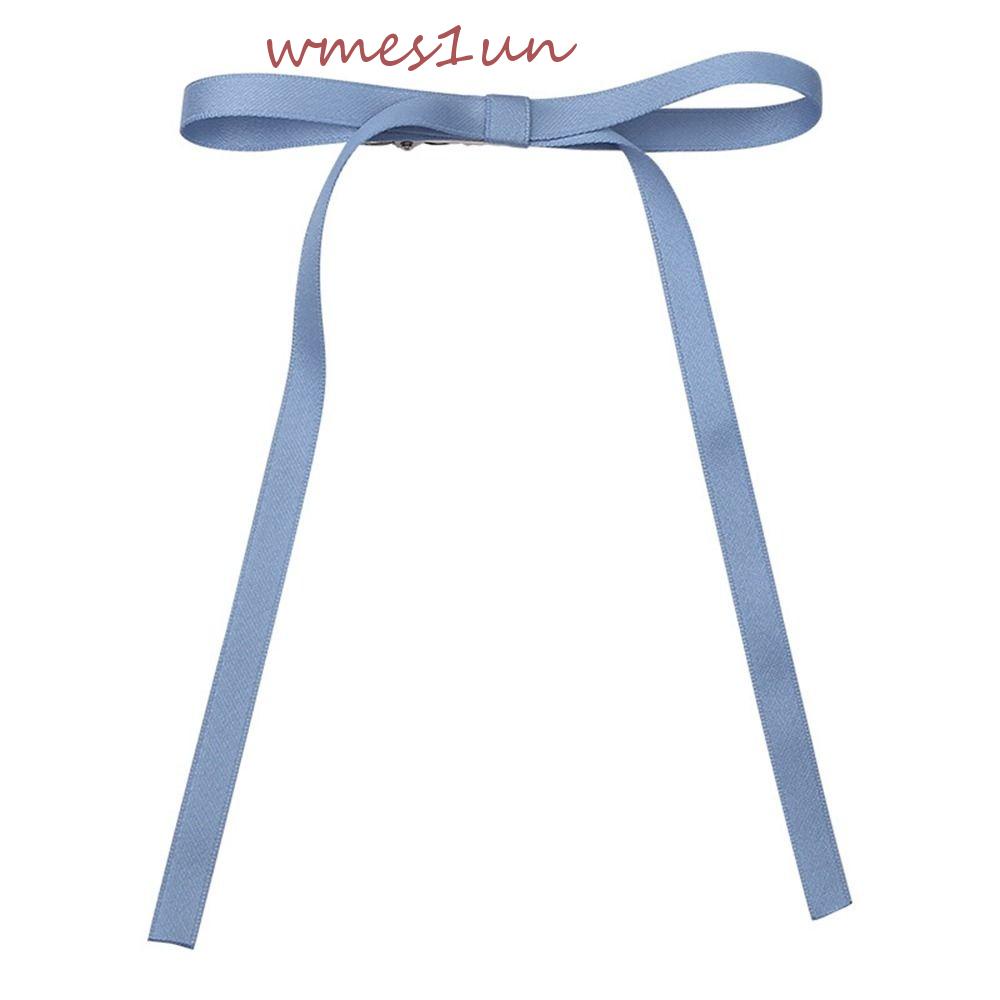 Kẹp Tóc Nơ Nhỏ Họa Tiết Hình Học Phong Cách Retro Dễ Thương WMES15H Dành Cho Bạn Nữ