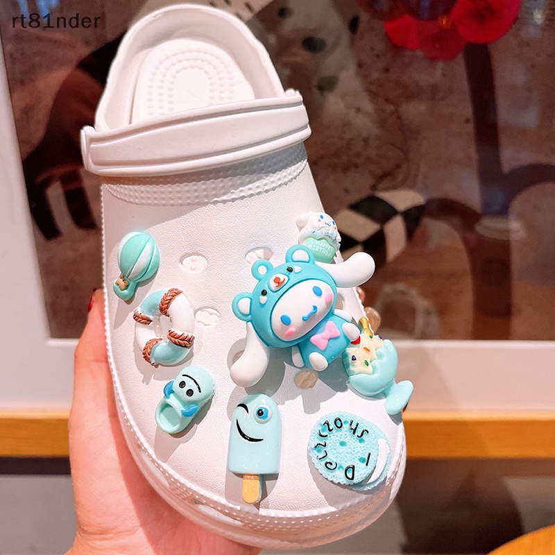 Rt 1 Bộ Phụ Kiện Trang Trí Giày Hình Giày Croc Hoạt Hình Dễ Thương Có Thể Tháo Rời DIY Làm Quà Tặng Lễ Hội Cho Bé n