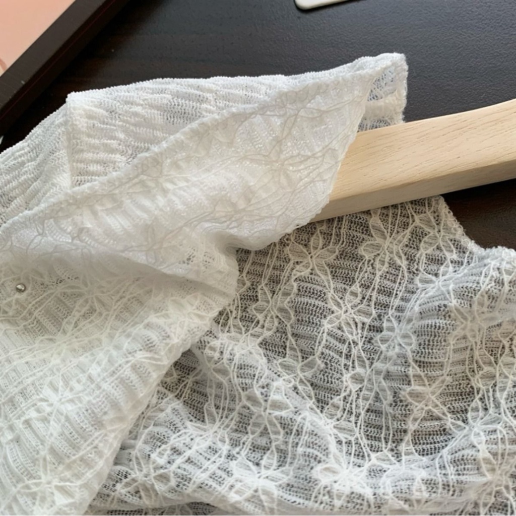 Áo Khoác Ren Mỏng Dài Tay Chống Nắng Mùa Hè Cho Nữ