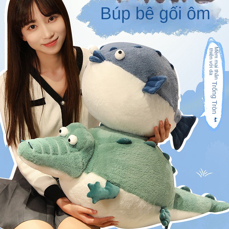 Thú Nhồi Bông Hình Cá Sấu Dễ Thương Cho Bé