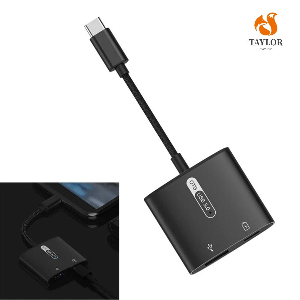 Bộ Chuyển Đổi Sạc Điện Thoại Di Động Tay Cầm Chơi Game Accs PD 60W USB Type C Kép TAYLOR1