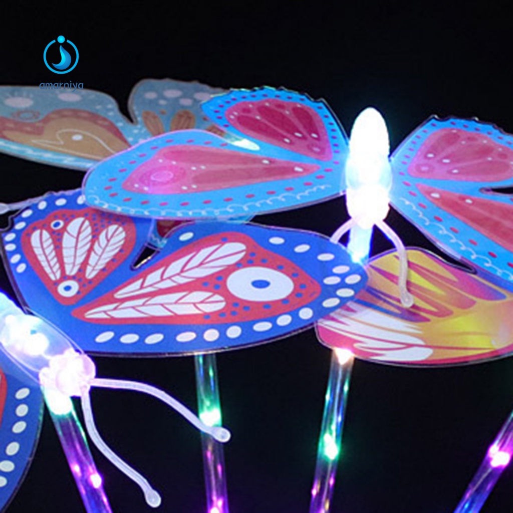 Amar Gậy Đồ Chơi Hình Bướm Phát Sáng Nhiều Màu Sắc Có Thể Điều Chỉnh Cho Bé