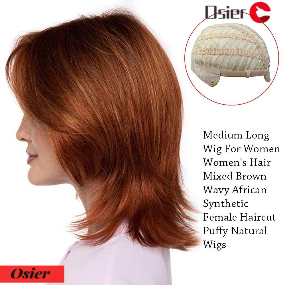 Osier1 Tóc Giả Nữ Châu Phi Tự Nhiên Chịu Nhiệt Cỡ Vừa
