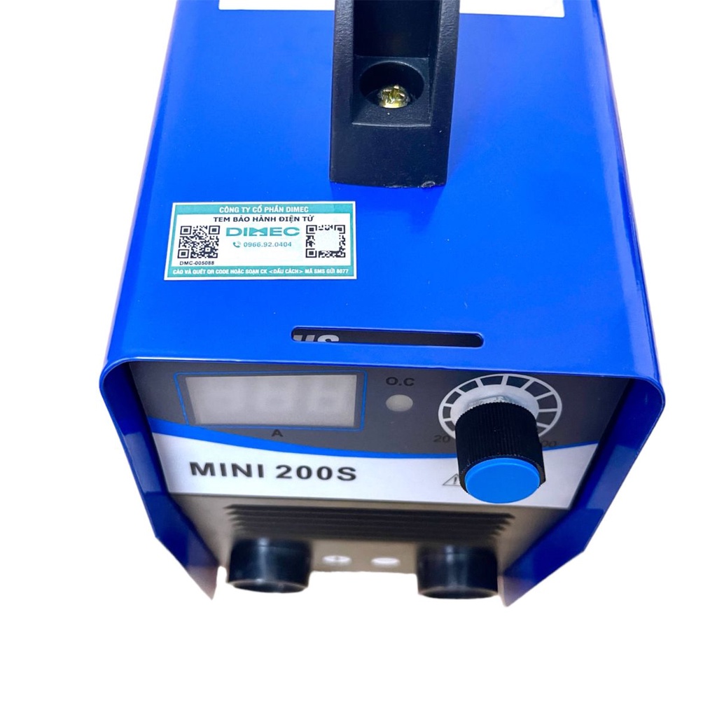 Máy hàn điện tử ESTUS Mini 200S- Công nghệ IGBT tiết kiệm điện, hàn que 2.5 liên tục, bảo vệ quá dòng, bảo vệ quá nhiệt