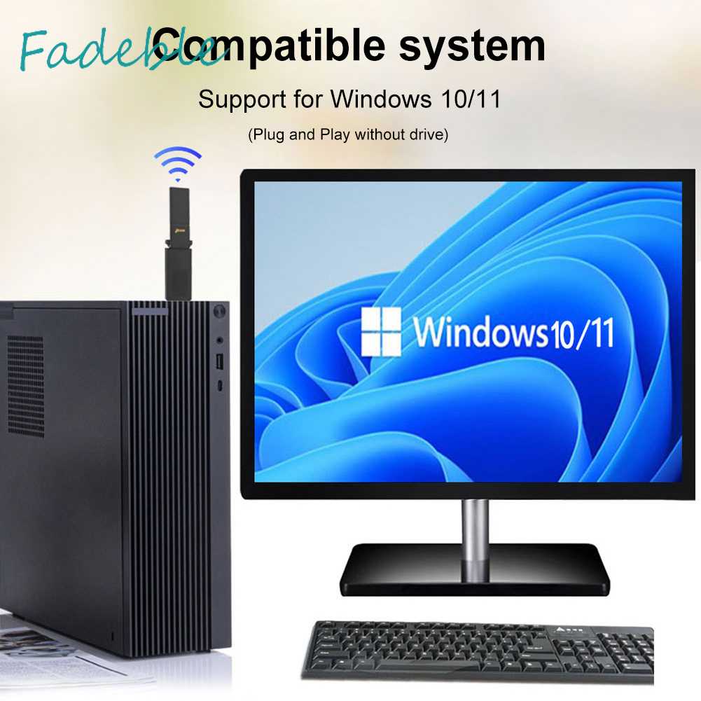 Thẻ Mạng Băng Tần Kép 2.4G / 5.8G Hỗ Trợ Windows 10 / 11 USB