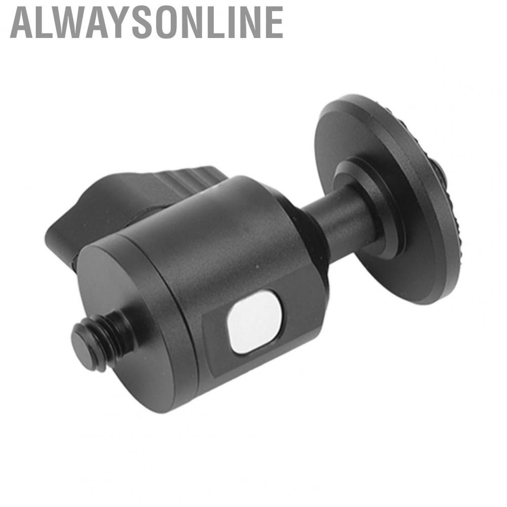 Alwaysonline PULUZ Aluminum Alloy Ball Head Mount Mini Portable Tripod with 1/4 inch Male Screw for  Smartphone Fill Light MIC