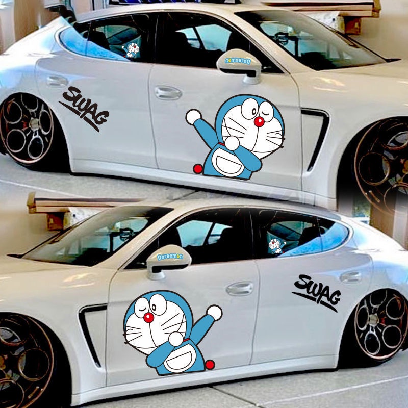 Miếng Dán Trang Trí Xe Hơi Hình Doraemon Sáng Tạo