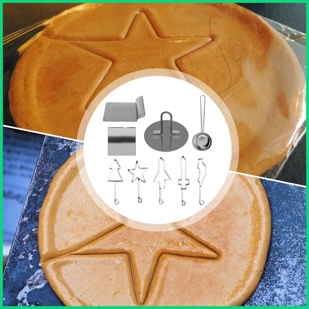 Bộ 9 Dụng Cụ Cắt Bánh Quy Hình Hoa / Corrode Mềm Mại Siêu Bền Tiện Dụng Cho Bé DIY