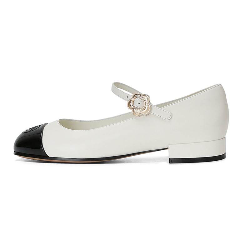 Giày Búp Bê Da Đế Dày Thấp Thời Trang Pháp Cao Cấp Dành Cho Nữ
