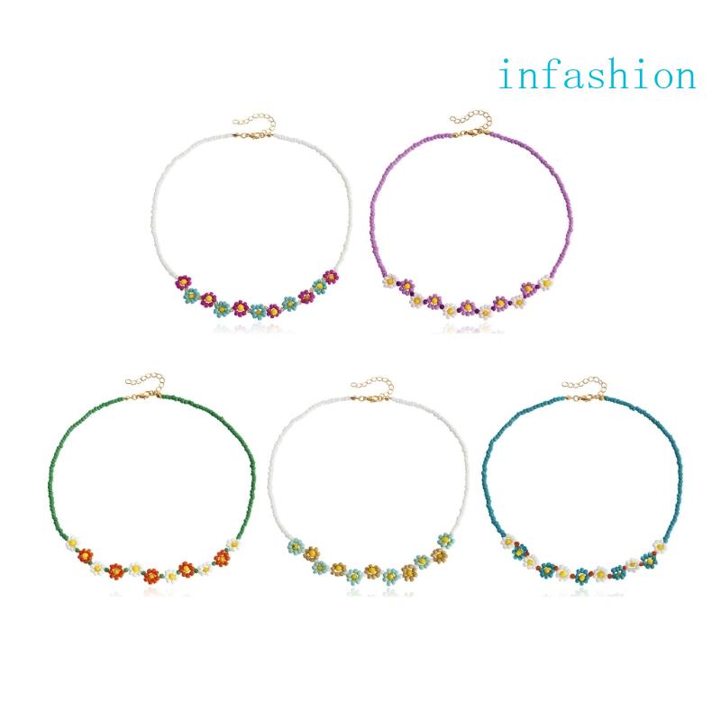 Vòng cổ Chuỗi Hạt Mặt Hoa Phong Cách Punk Thời Trang