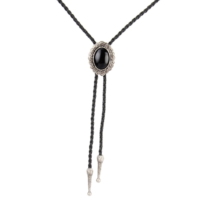 Cà Vạt Cao Bồi Bolo Bằng Da Phong Cách Cao Bồi Châu Âu