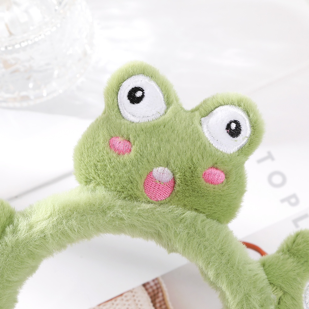 Băng đô cài tóc rửa mặt Hình Ếch Hoạt Hình Dễ Thương CHLINS