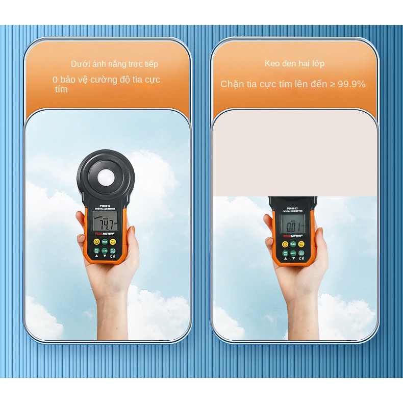 Ô năm lần sáu xương siêu nhẹ hộp gương viên nang ô dù cao su đen chống nắng