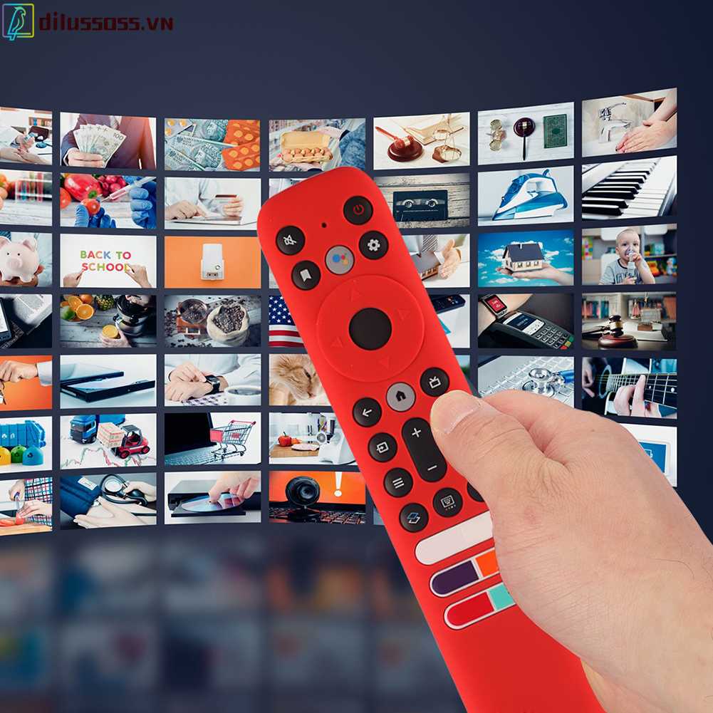 Vỏ Bọc Điều Khiển Từ Xa Bằng Silicone Có Dây Đeo Cho TCL RC902V FMR1 FMR2 FMR4