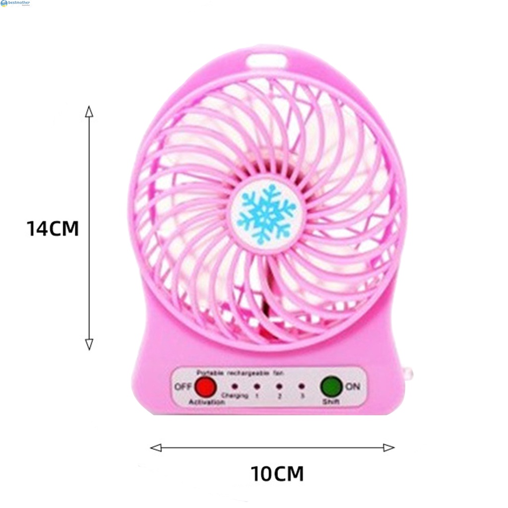 Quạt mini sạc usb Cầm Tay Màu Sắc Tươi Sáng Tiếng Ồn Thấp