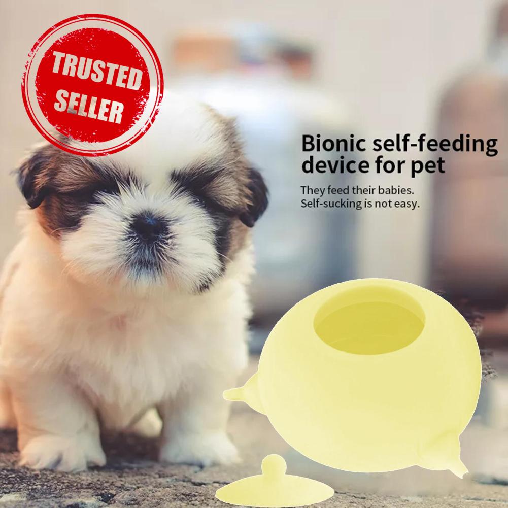Bình Sữa Silicone Màu Macaron Cho Mèo & Cún Con O2J2