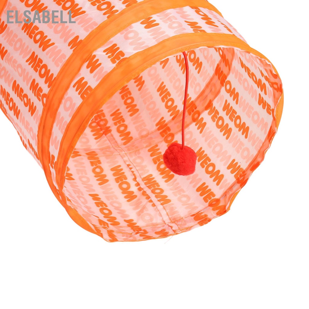 Elsabell 3 Mèo Đường Hầm Ống Hình Chữ Y Thu Gọn Tương Tác Bảng Cái In Thú Cưng Đồ Chơi Có Lỗ Nhìn Trong Nhà Ngoài Trời