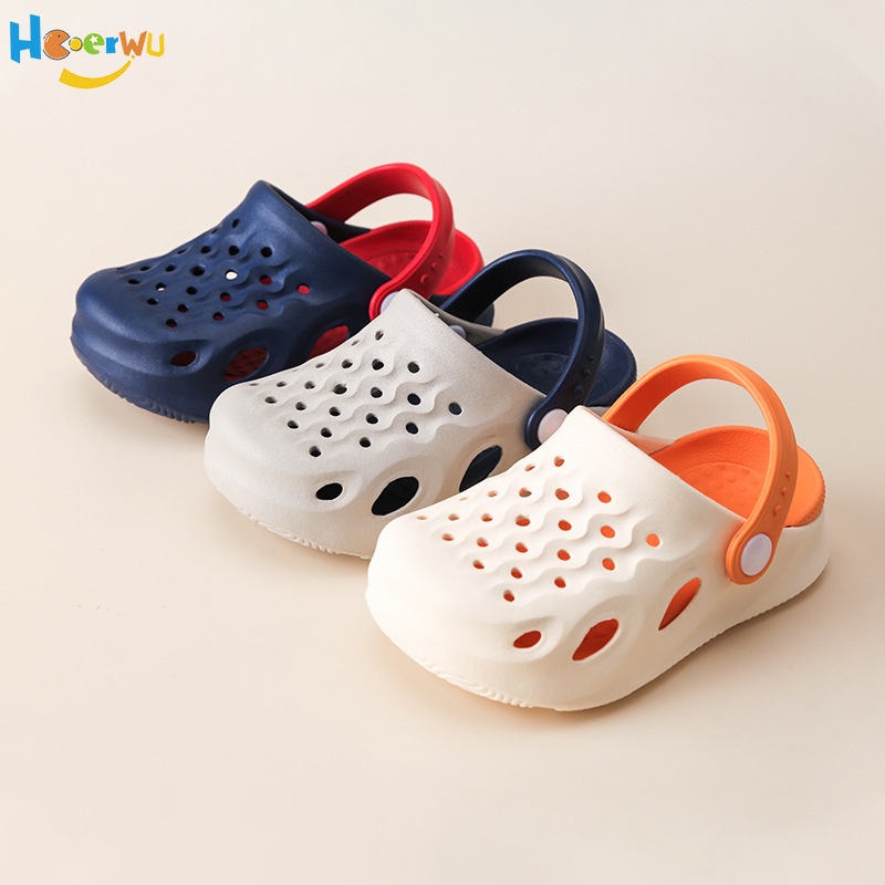 Haoerwu Xăng đan EVA Đế Mềm Nhẹ Thoải Mái Dành Cho Bé Trai Bé Gái Đi Biển