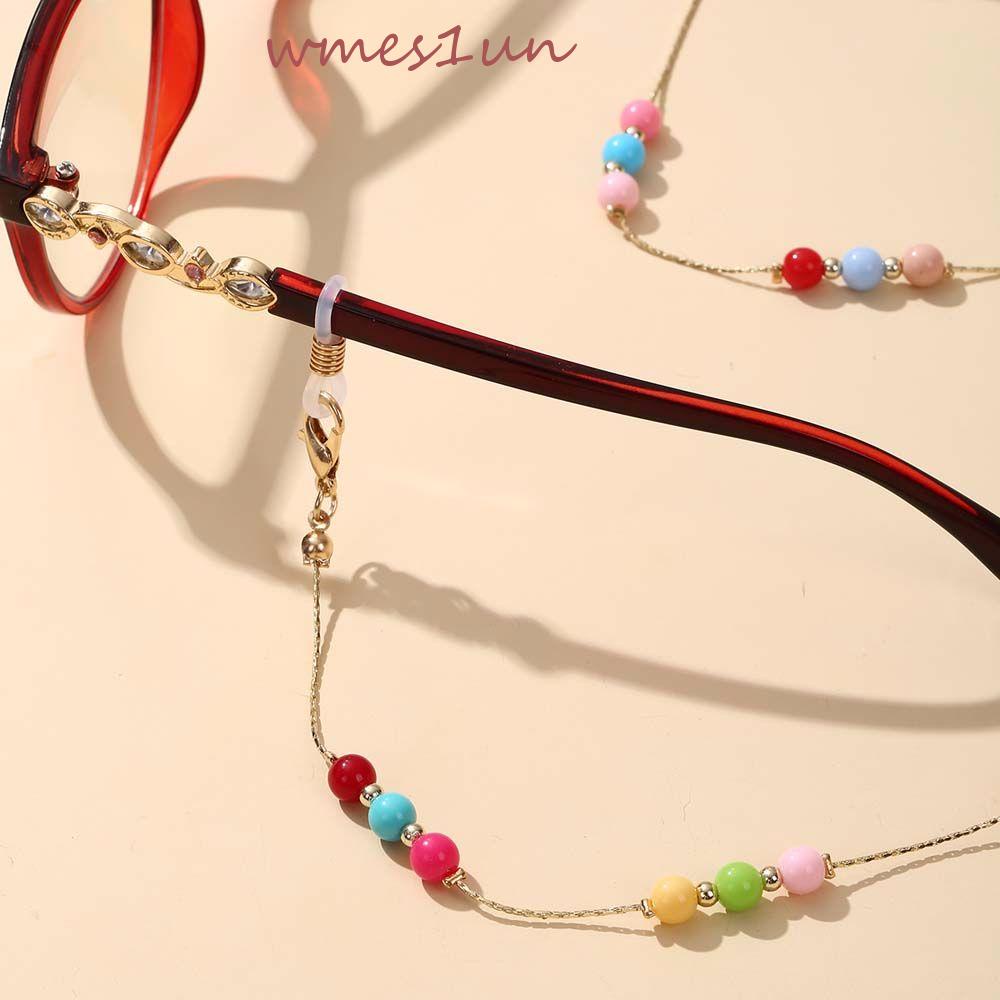 Dây Xích Đeo Mắt Kính Bằng Acrylic Hình Trái Tim Dễ Thương WMES15H