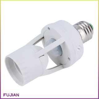 E27 Plug 360 Degree Pir Induction Motion Sensor Infrared Detection Light Bulb Socket Switch Base Holder Ac110-220V