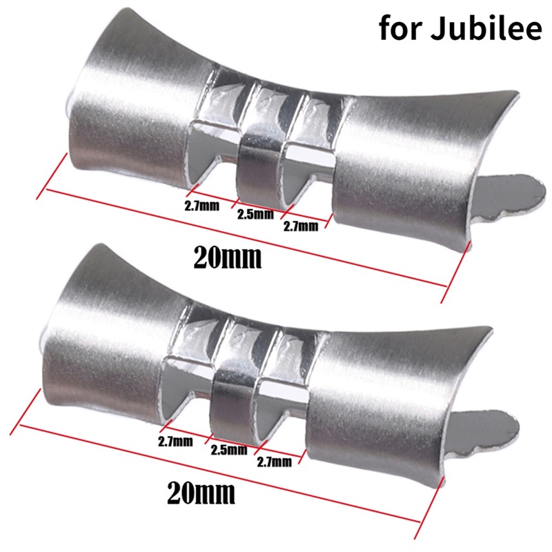 Set 2 Đầu Nối Cong Bằng Thép Không Gỉ 20mm 22mm Chuyên Dụng Cho Đồng Hồ Đeo Tay SKX009 SKX007 Arc Rolex