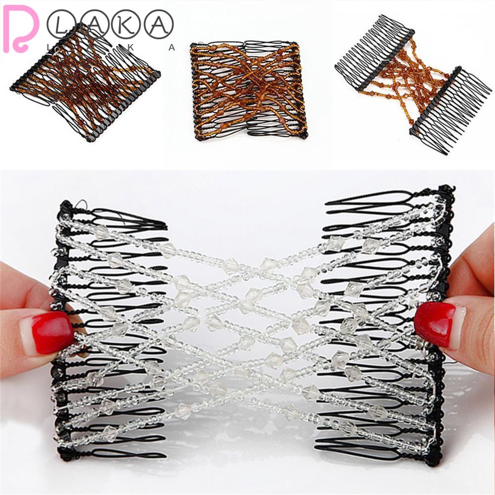 Lược Đôi Búi Tóc Co Giãn Đính Hạt Thời Trang Cho Nữ