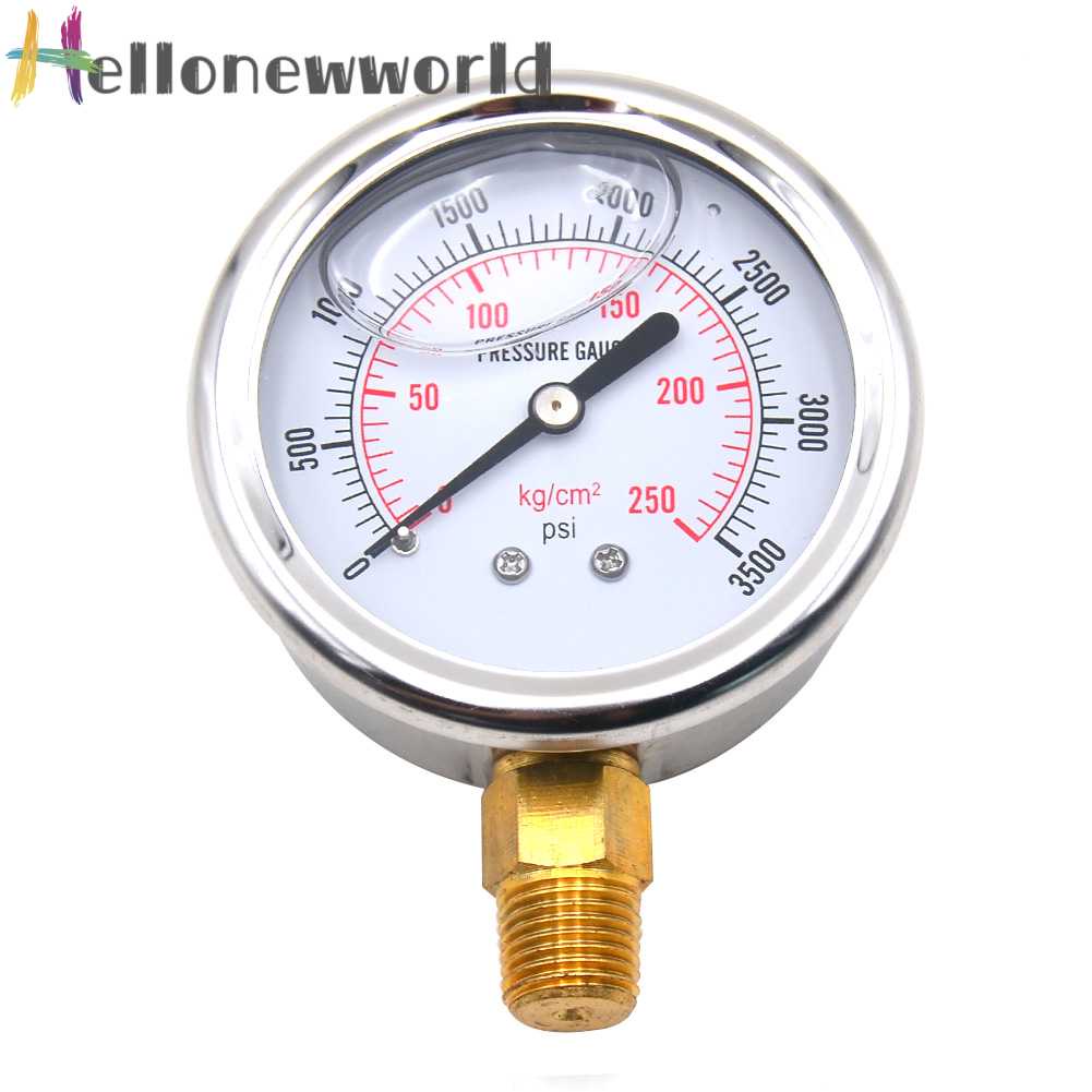 Đồng Hồ Đo Áp Suất Chất Lỏng 0-3500PSI US