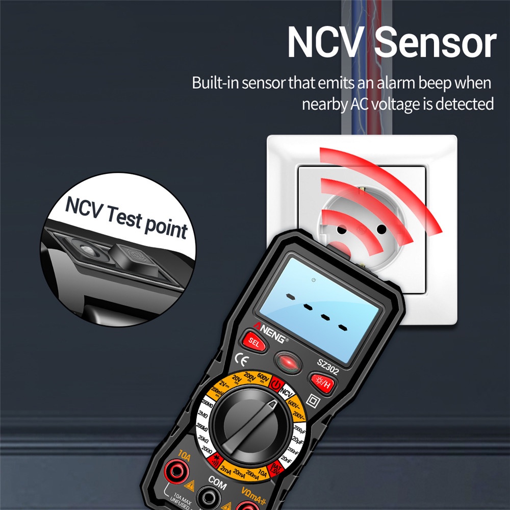 Đồng hồ vạn năng kỹ thuật số Voktta SZ301 SZ302 AC DC 220V