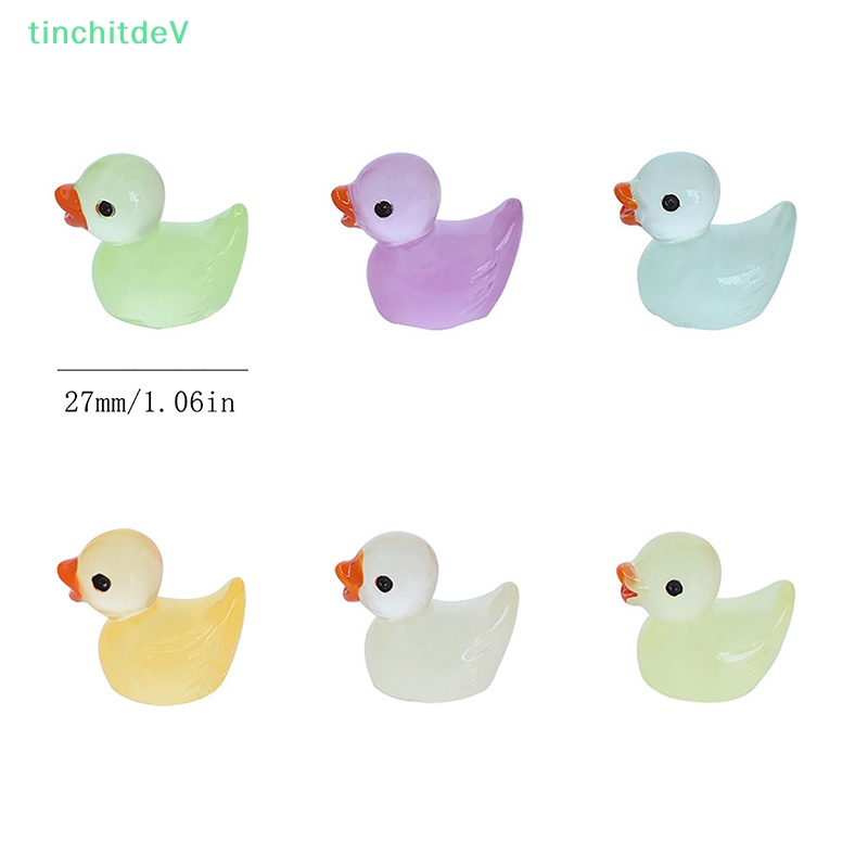 [TinchitdeV] Bộ 5 Chú Vịt Phát Quang Mini Trang Trí Tiểu Cảnh DIY Sáng Tạo