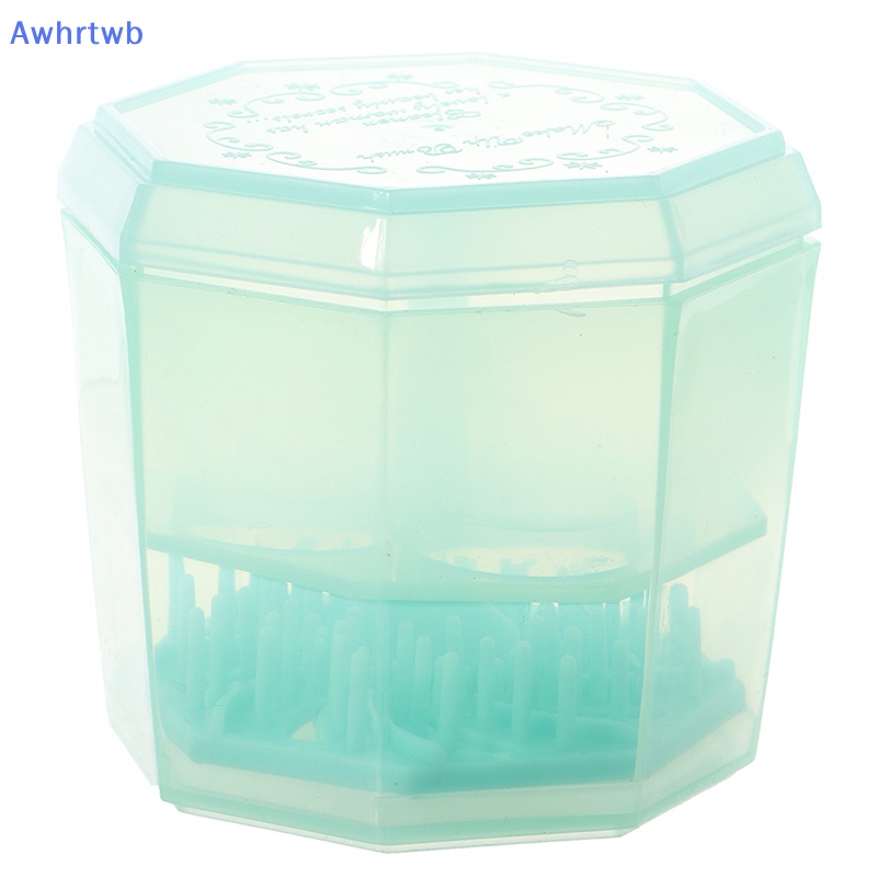 Hộp Làm Sạch Cọ Trang Điểm Awhrtwb Kèm Giá Phơi Khô Mới