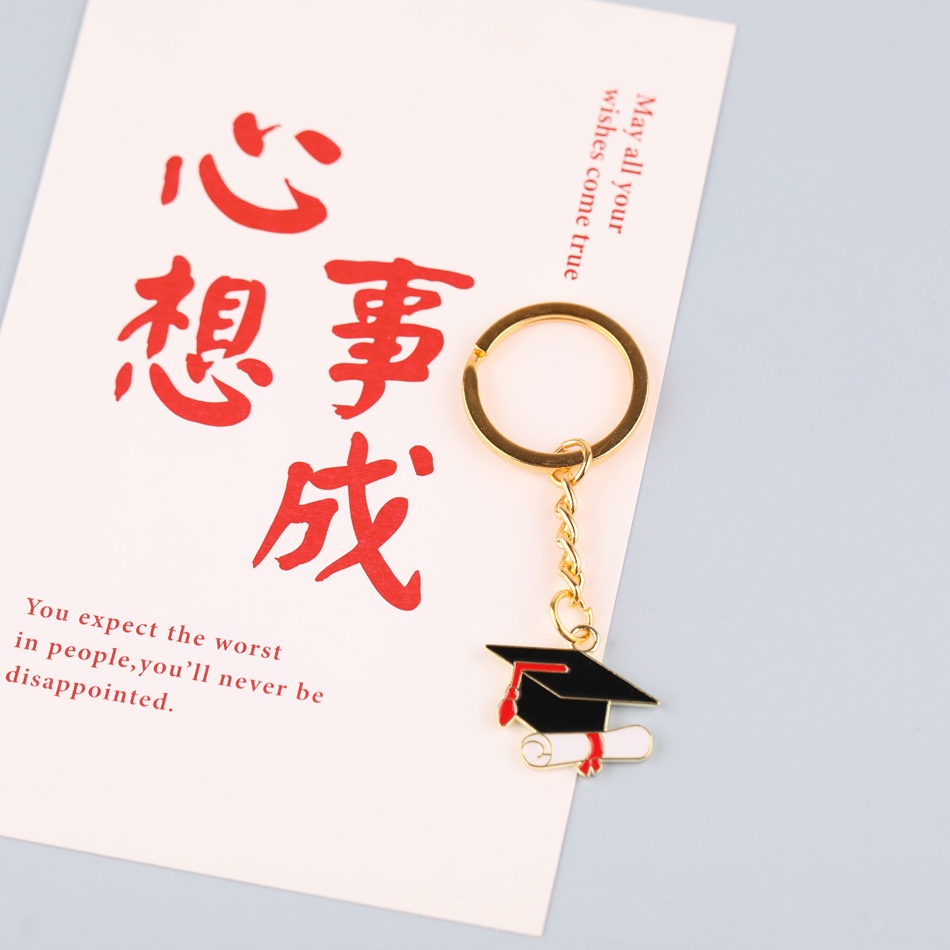 Móc Khóa Hình Đồng Phục Bachelor 'S Friend A + Good Luck Thời Trang