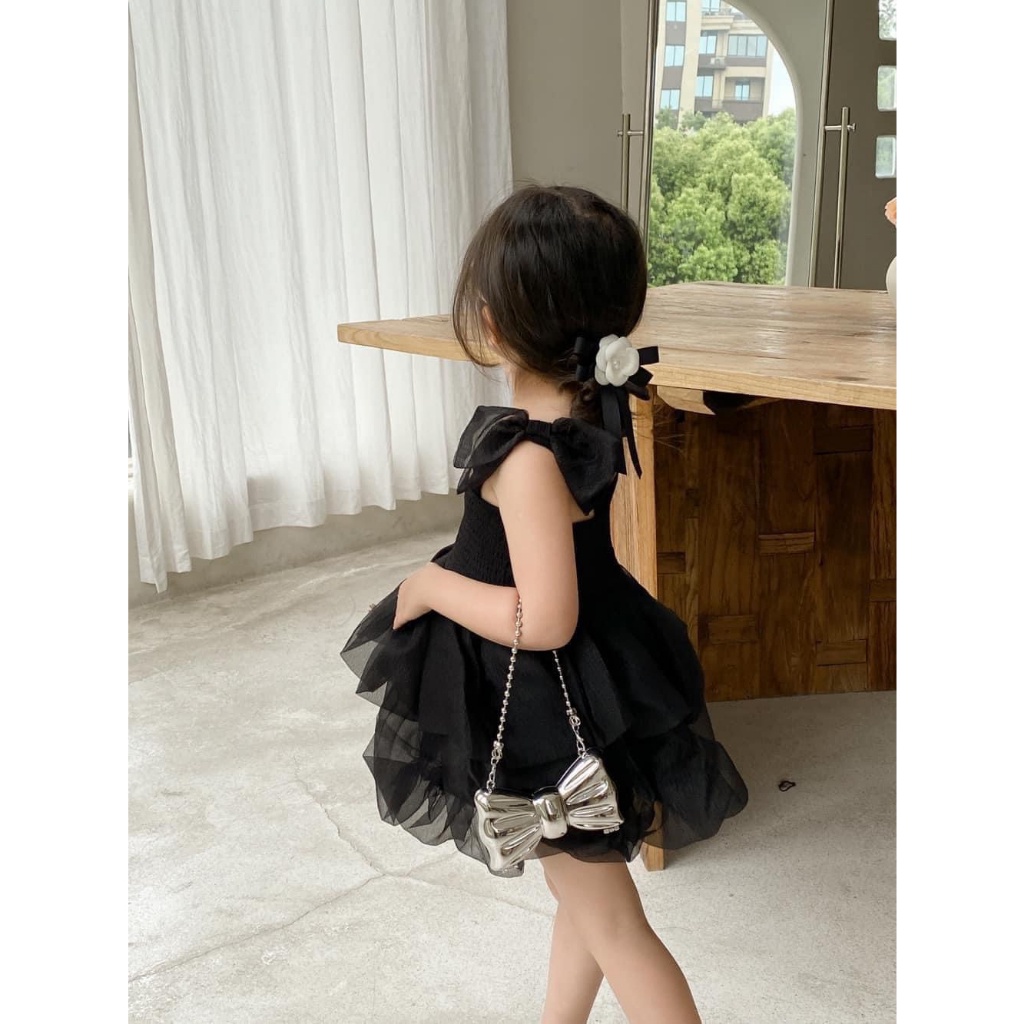 Váy bé gái công chúa 2 dây cao cấp cho bé yêu từ 8-20kg